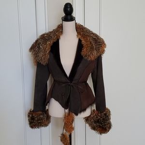 COPY - Alpaca jacket.  Suede fur.